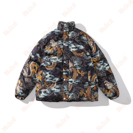 side seam slip pocket puffer jacket
